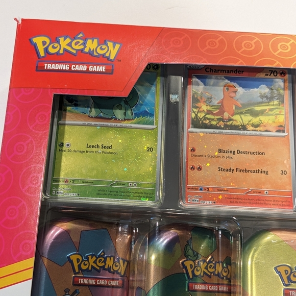 NEW Pokemon 151 Costco 5-pack Mini Tin Display Set with 4 Cosmo Promo Cards - Picture 5 of 14